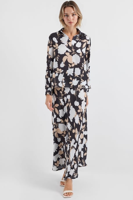 Long Sleeve Floral Two-Piece Coord Set - Image 1
