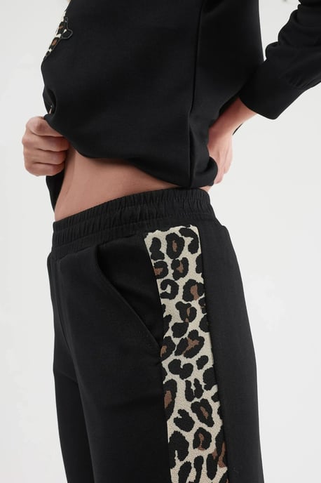 Modal Touch Luipaardpatroon Tweedelig Set - Image 4