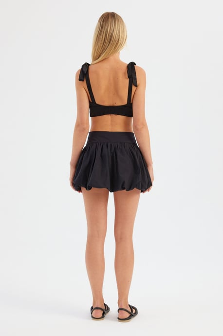 Lieve hals crop top met een strikdetail - Image 4