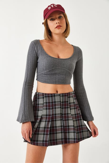 Genaaid Gedetailleerd Crop Top - Image 5