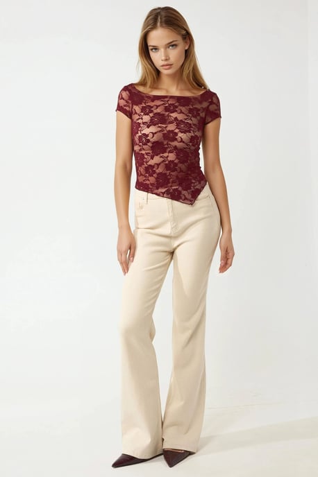 Floral Lace Crop Top Pika Collectie - Image 2