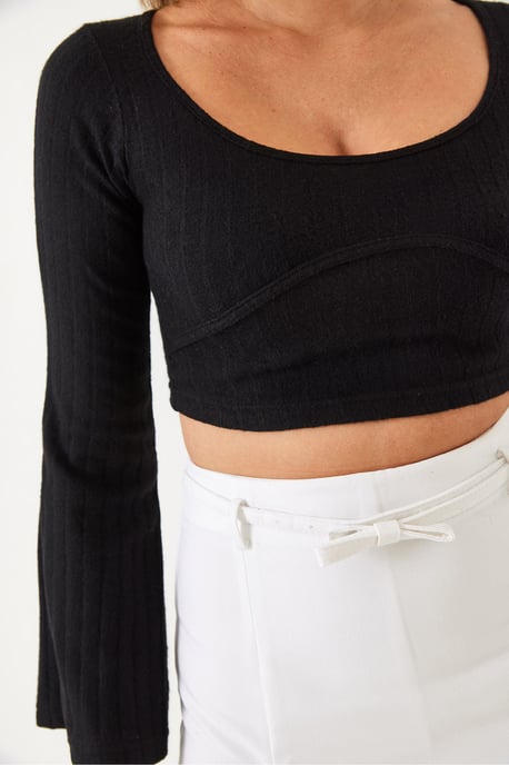 Geprikte Crop Top - Image 5