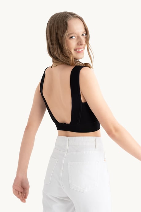 Diepe V-hals V-rug Bralette Top - Image 2