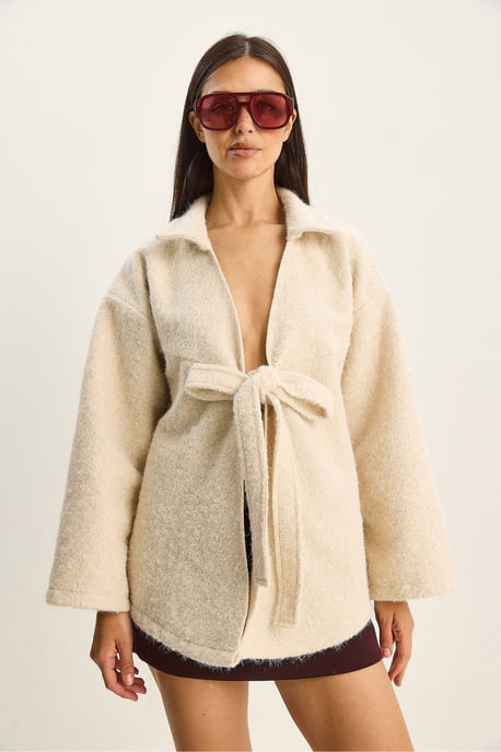 Textuur Oversized V-hals Cardigan met Knoopsluiting - Image 2