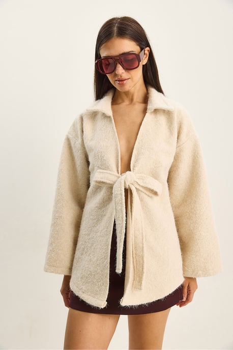 Textuur Oversized V-hals Cardigan met Knoopsluiting - Image 3
