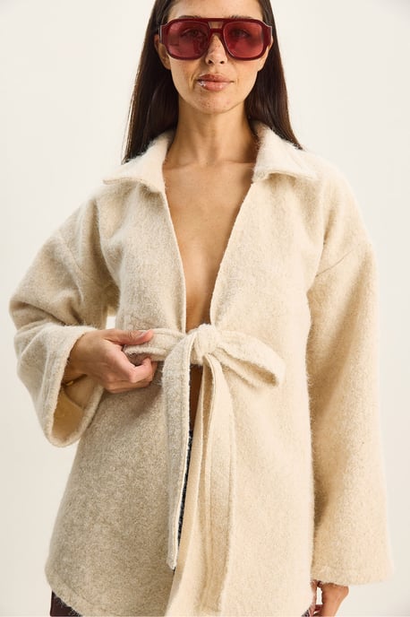 Textuur Oversized V-hals Cardigan met Knoopsluiting - Image 6
