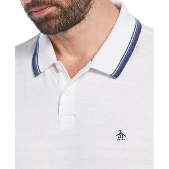 Men's Original Penguin Regular Fit Solid Shirt in Bright White - Image 2