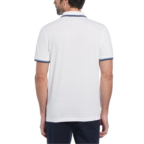 Men's Original Penguin Regular Fit Solid Shirt in Bright White - Image 3