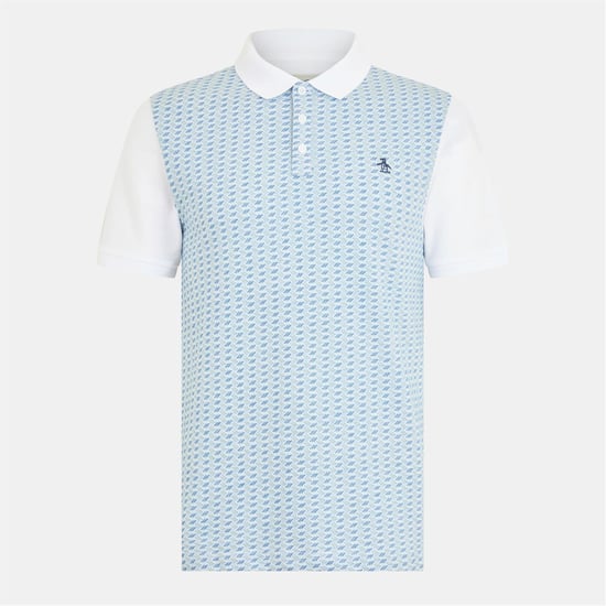 Men's Original Penguin Regular Fit Short Sleeve Shirt in White - Image 1