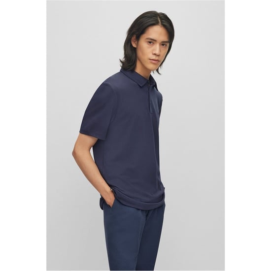 Men's Boss 30 Polo Shirt in Dark Blue - Image 2