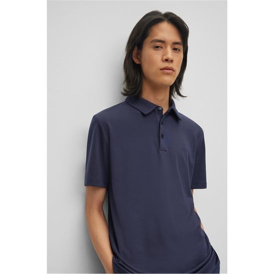 Men's Boss 30 Polo Shirt in Dark Blue - Image 4