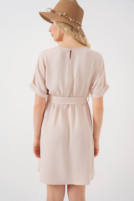 Mini-jurk met strik - Image 6
