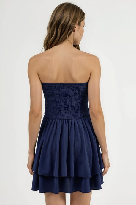 Strapless Rimpel Mini-jurk - Image 5