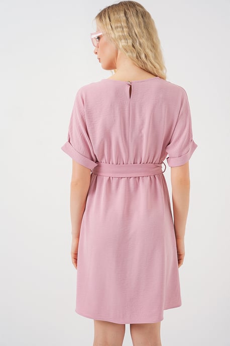 Mini Dress with Tie Bow - Image 6