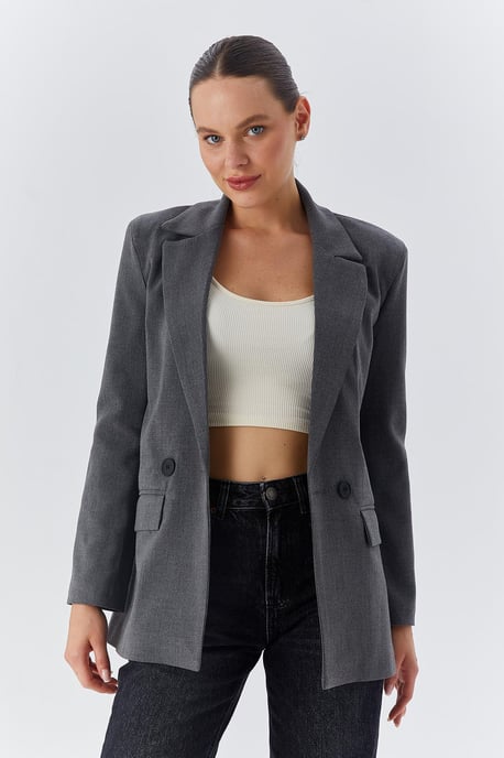 Langharige Geknoopte Blazer - Image 3