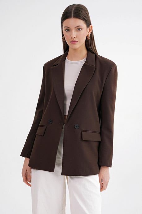 Langere Mouwen Geknoopte Blazer - Image 3