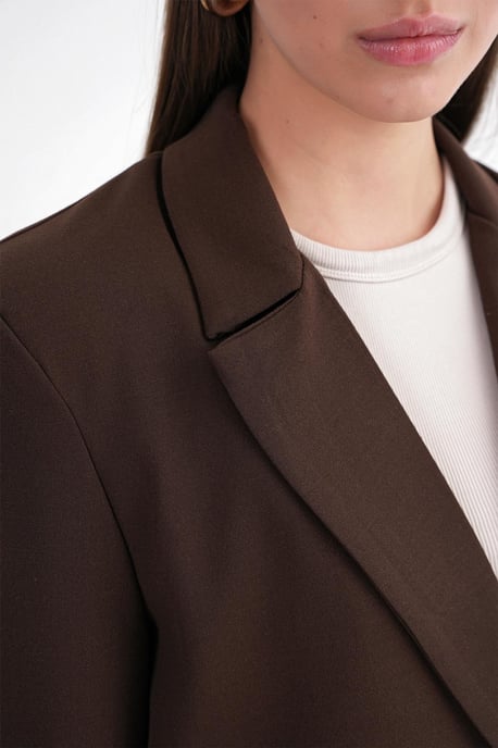 Langere Mouwen Geknoopte Blazer - Image 6