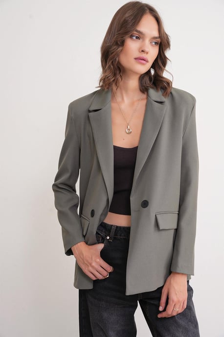 Lange mouw, knoopblazer - Image 2