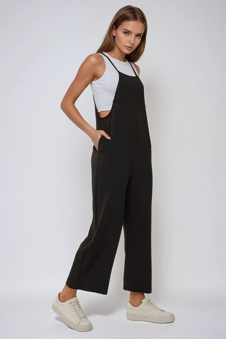 Halterneck Regular Fit Jumpsuit met Zak - Image 1