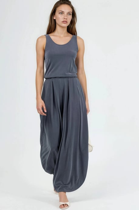 Pleated Modal Jumpsuit - Image 2