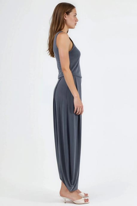 Pleated Modal Jumpsuit - Image 3
