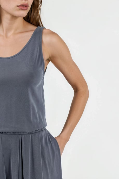 Pleated Modal Jumpsuit - Image 5
