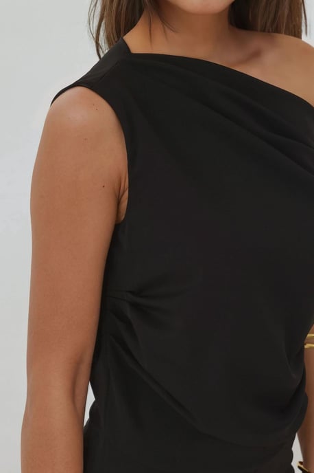 Wide Leg Asymmetrical Collar Jumpsuit - Image 6