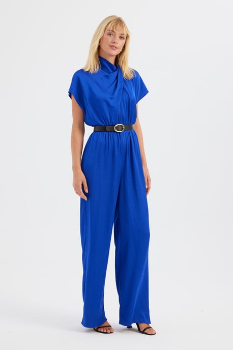 Hoge Hals Sweater Jumpsuit met een Voorkant Detail - Image 2