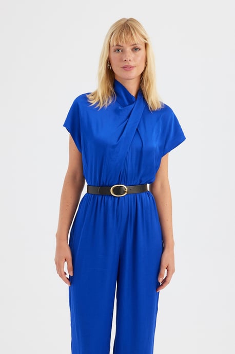Hoge Hals Sweater Jumpsuit met een Voorkant Detail - Image 4