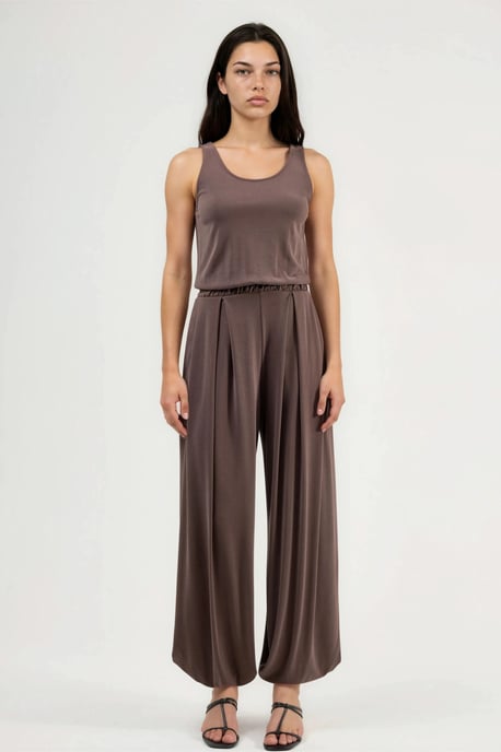 Pleated Modal Jumpsuit - Image 6