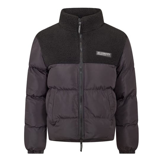 Men's NY Concept Aspen Zipped Pocket Puffer Jacket in Black - Image 1