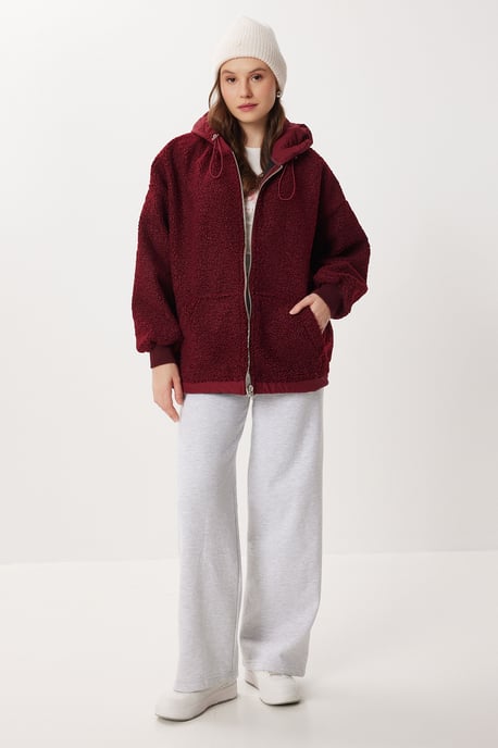 Oversized Hooded Plyschkappan - Image 2