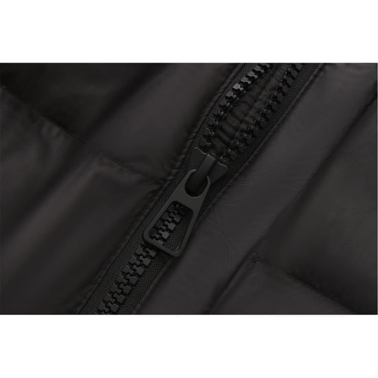 Women's Firetrap Long Puffer in Black - Image 4