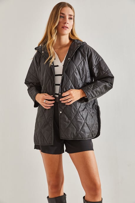 Gekapte Oversized Gewatteerde Donsjas - Image 6