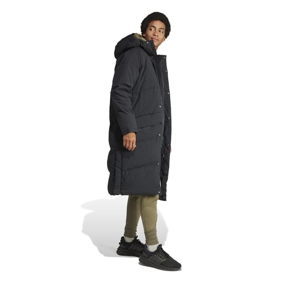 Men's adidas Big Baffle Puffer Jacket in Black - Image 4