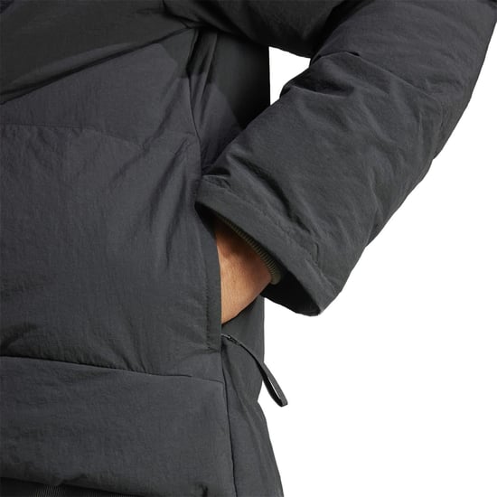 Men's adidas Big Baffle Puffer Jacket in Black - Image 5