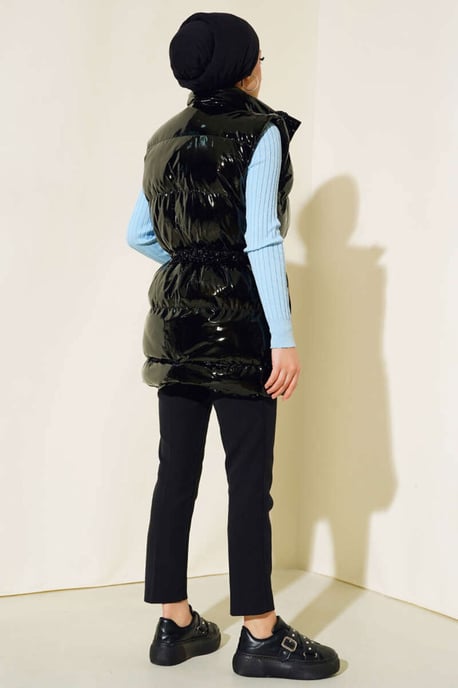 Glanzende Puffer Vest - Image 4