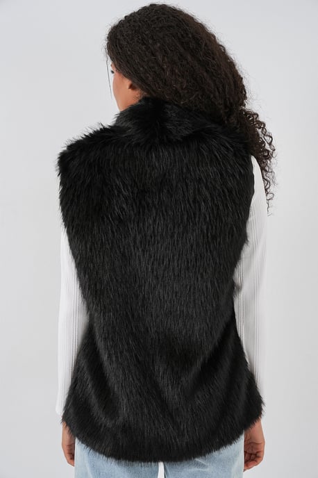 Mouflon Fur Sjaalkraag Vest - Image 6