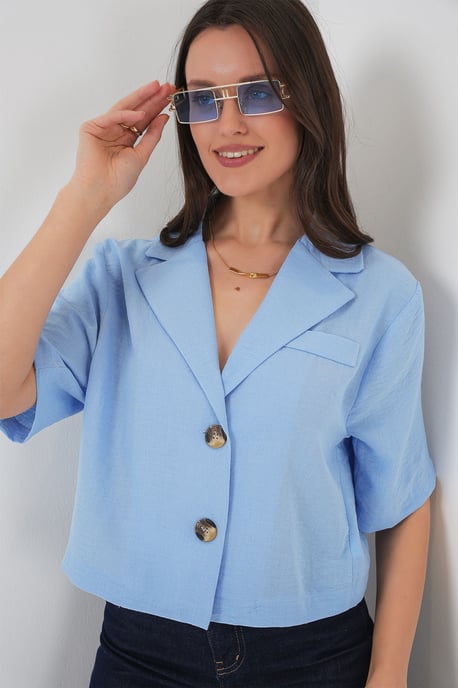 Geknopt Korte Blouse - Image 3