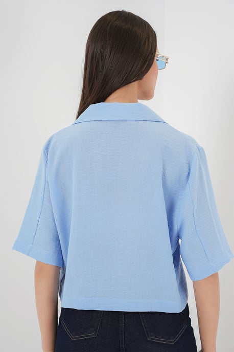 Geknopt Korte Blouse - Image 6