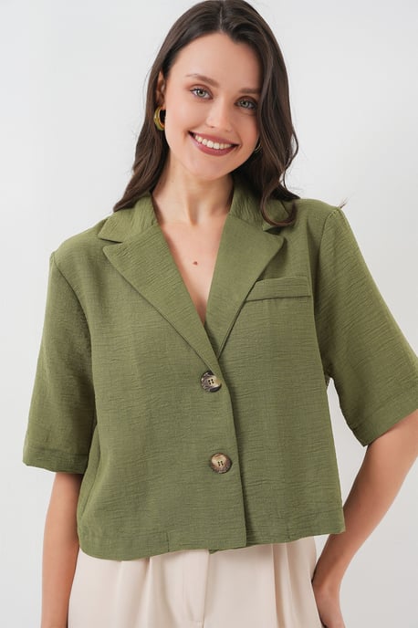 Geknopt Korte Blouse - Image 1