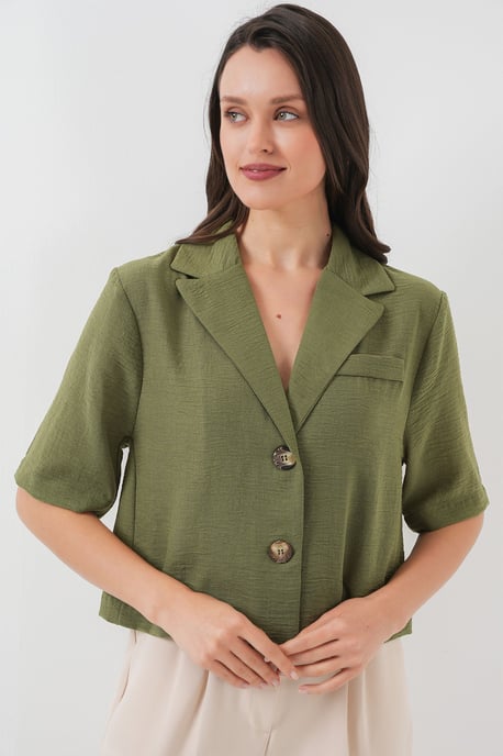 Geknopt Korte Blouse - Image 3
