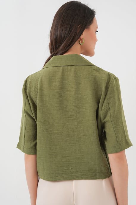 Geknopt Korte Blouse - Image 5