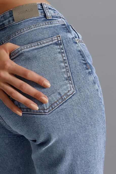 SQUALO High Waist Flare Jeans - Image 6