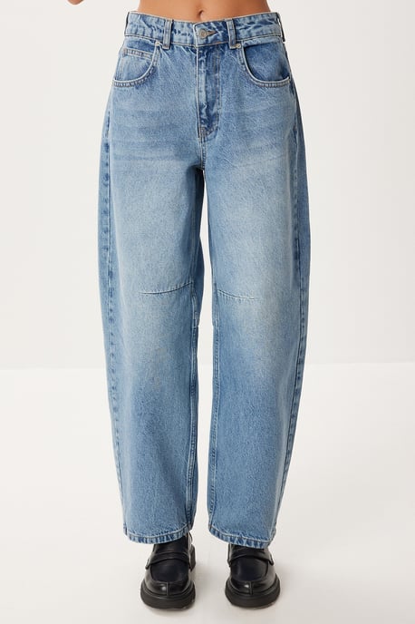 Höga midja ballongjeans med stövelmanschett - Image 3