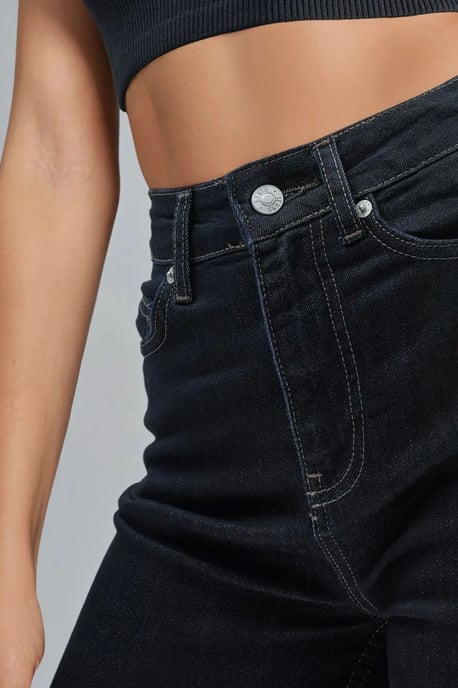 SQUALO High Waist Straight Leg Denim Jeans - Image 6
