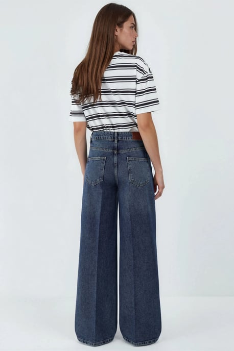 Brede Pijpen Ruwe Denim Jeans - Image 6