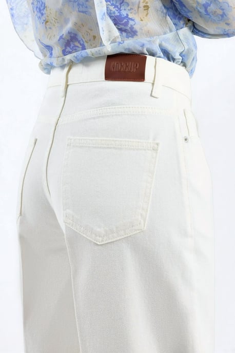 Brede Pijpen Raw Denim Jeans - Image 3