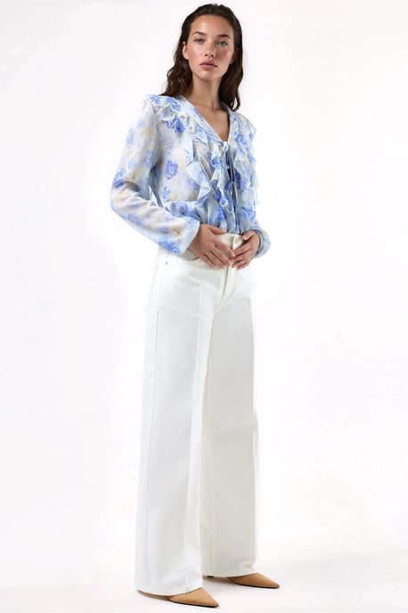 Brede Pijpen Raw Denim Jeans - Image 6
