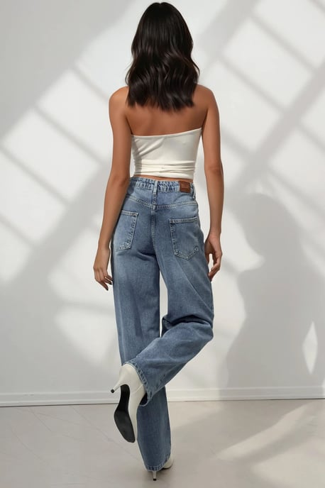 Brede Pijpen Baggy Fit Denim Jeans - Image 4